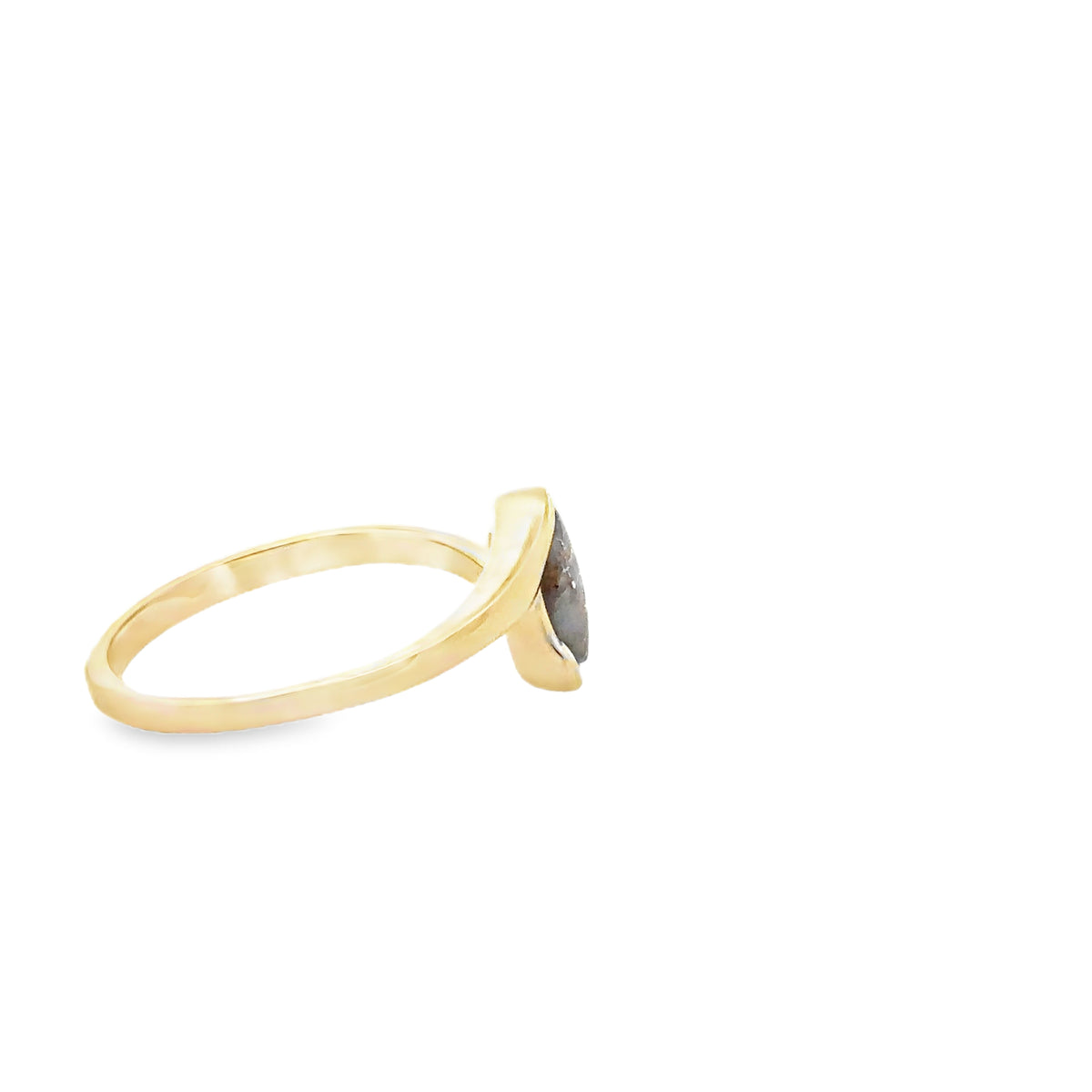 14k Yellow Gold Ring with Natural Gold Quartz