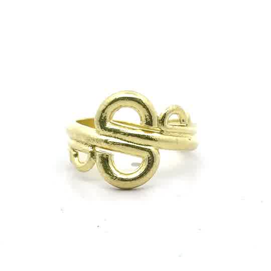 ORAGNIC GOLD SWIRL RING BY OROCAL
