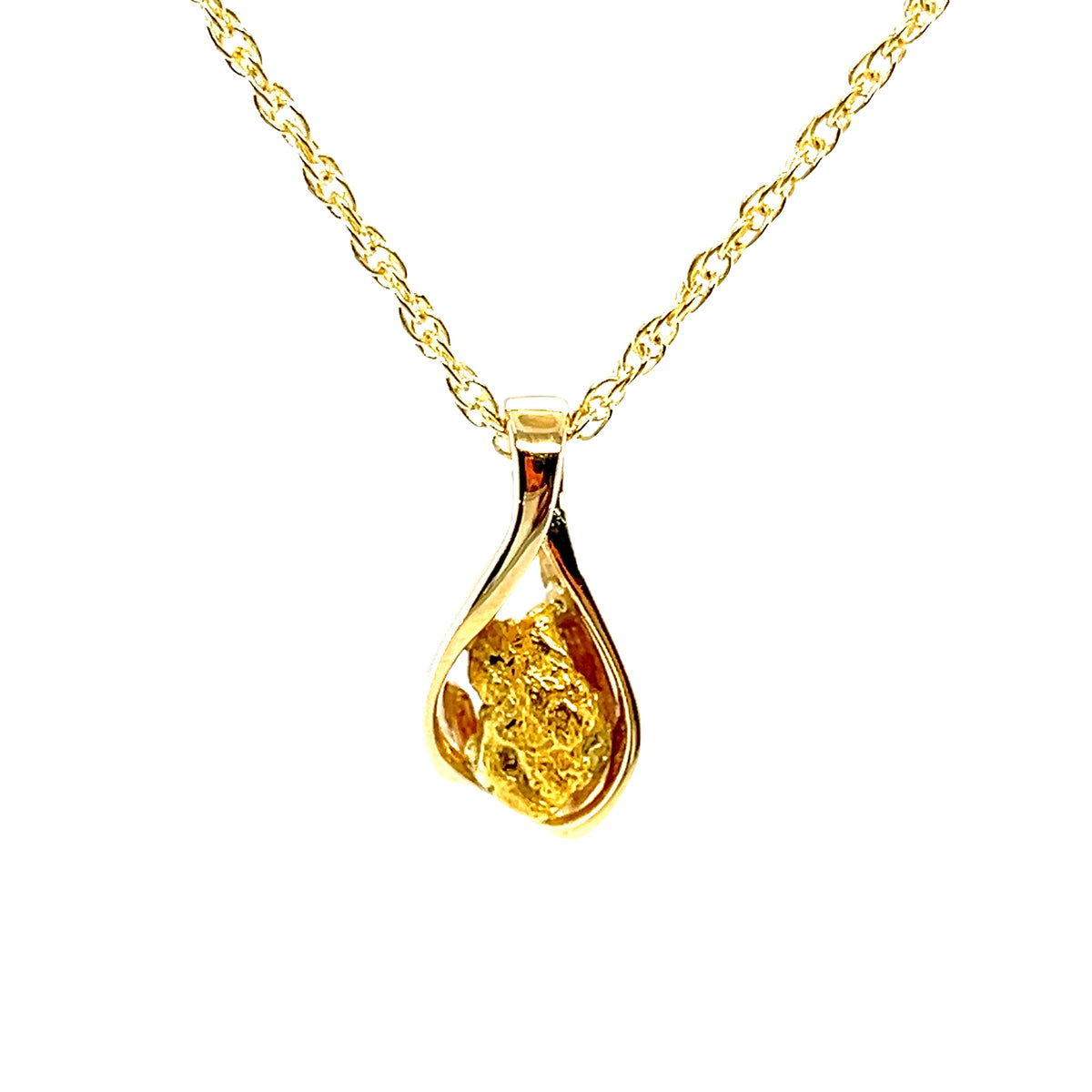 Natural Gold Nugget Pendant