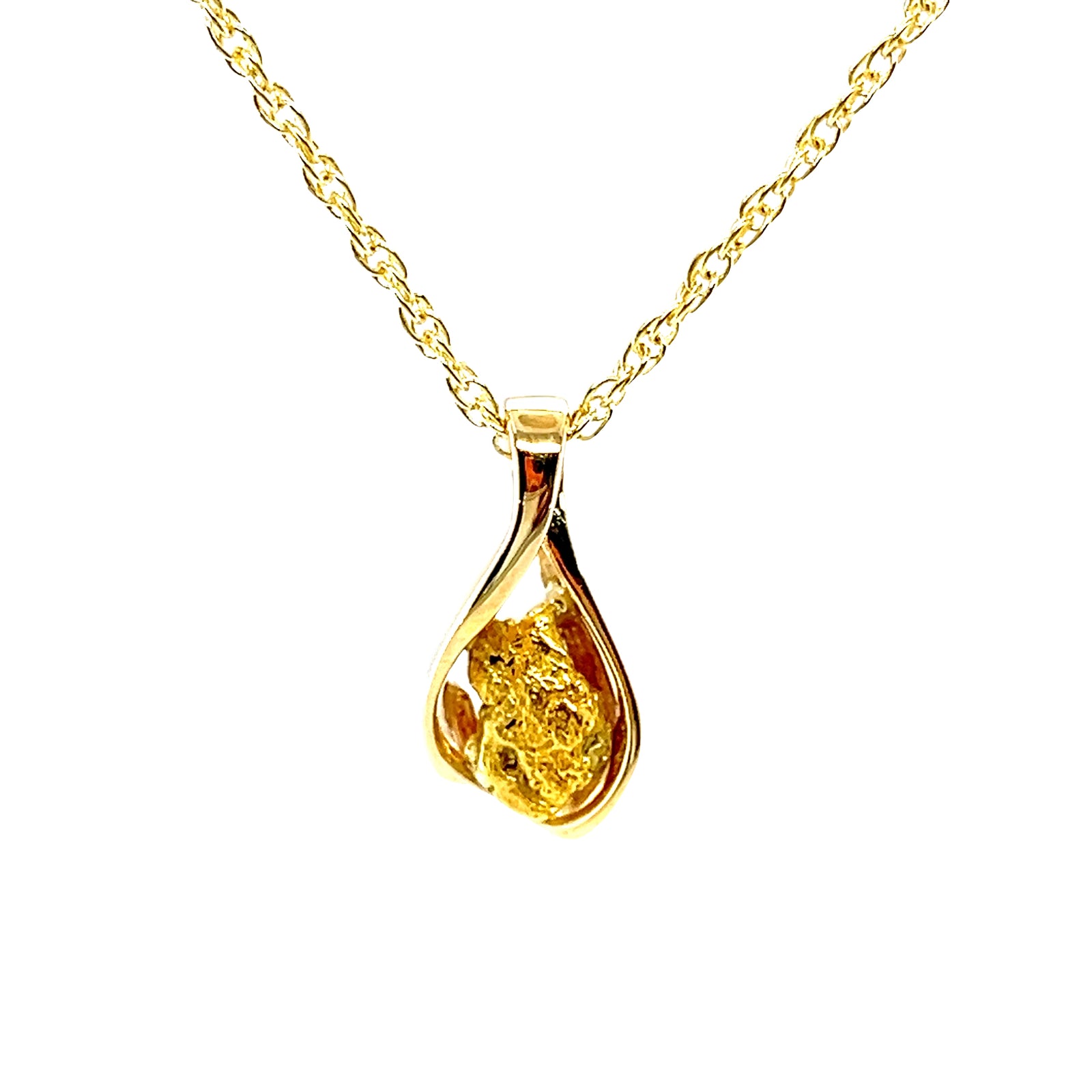 Natural Gold Nugget Pendant