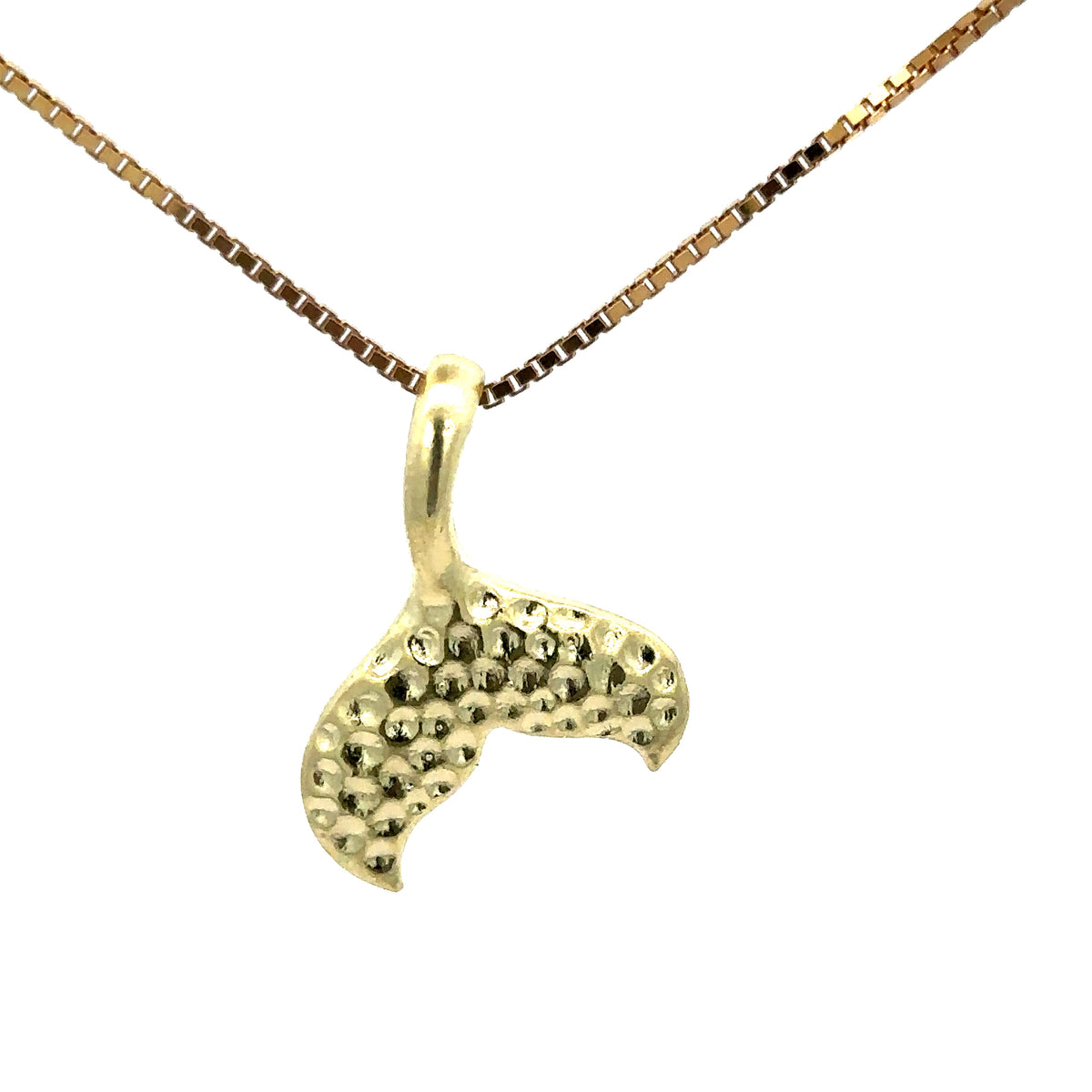 ORGANIC GOLD WHALE-TAIL PENDANT BY OROCAL
