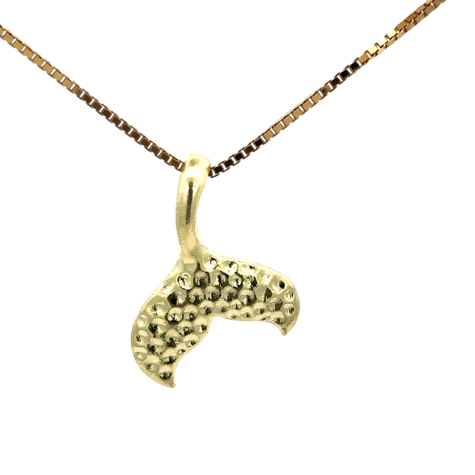 ORGANIC GOLD WHALE-TAIL PENDANT BY OROCAL
