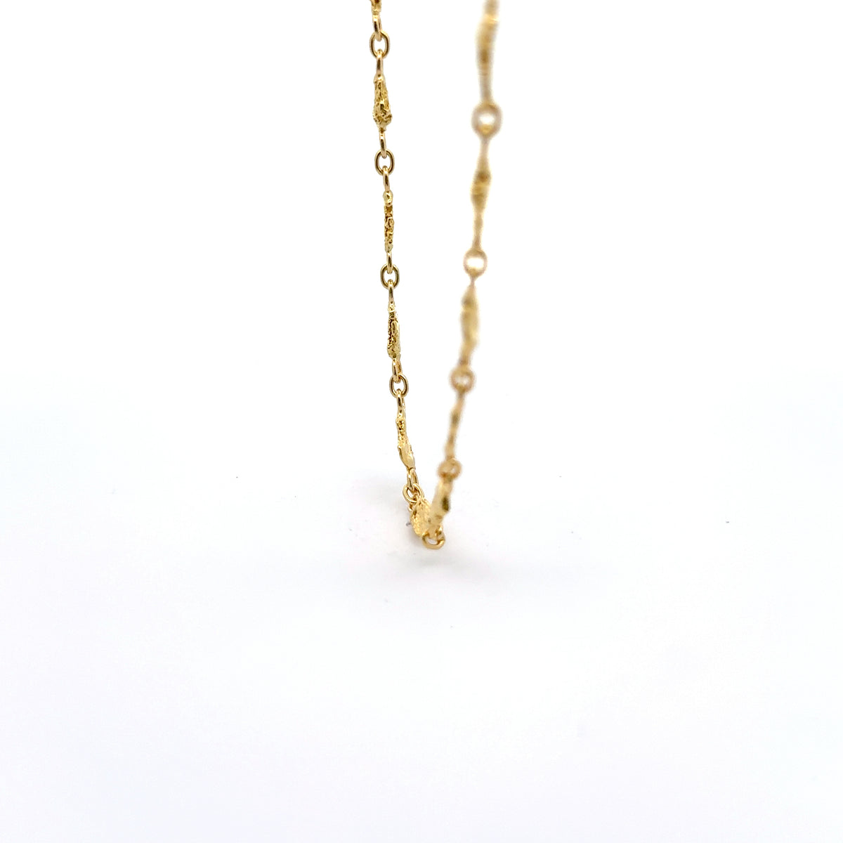 24 inch Natural Gold Nugget Necklace