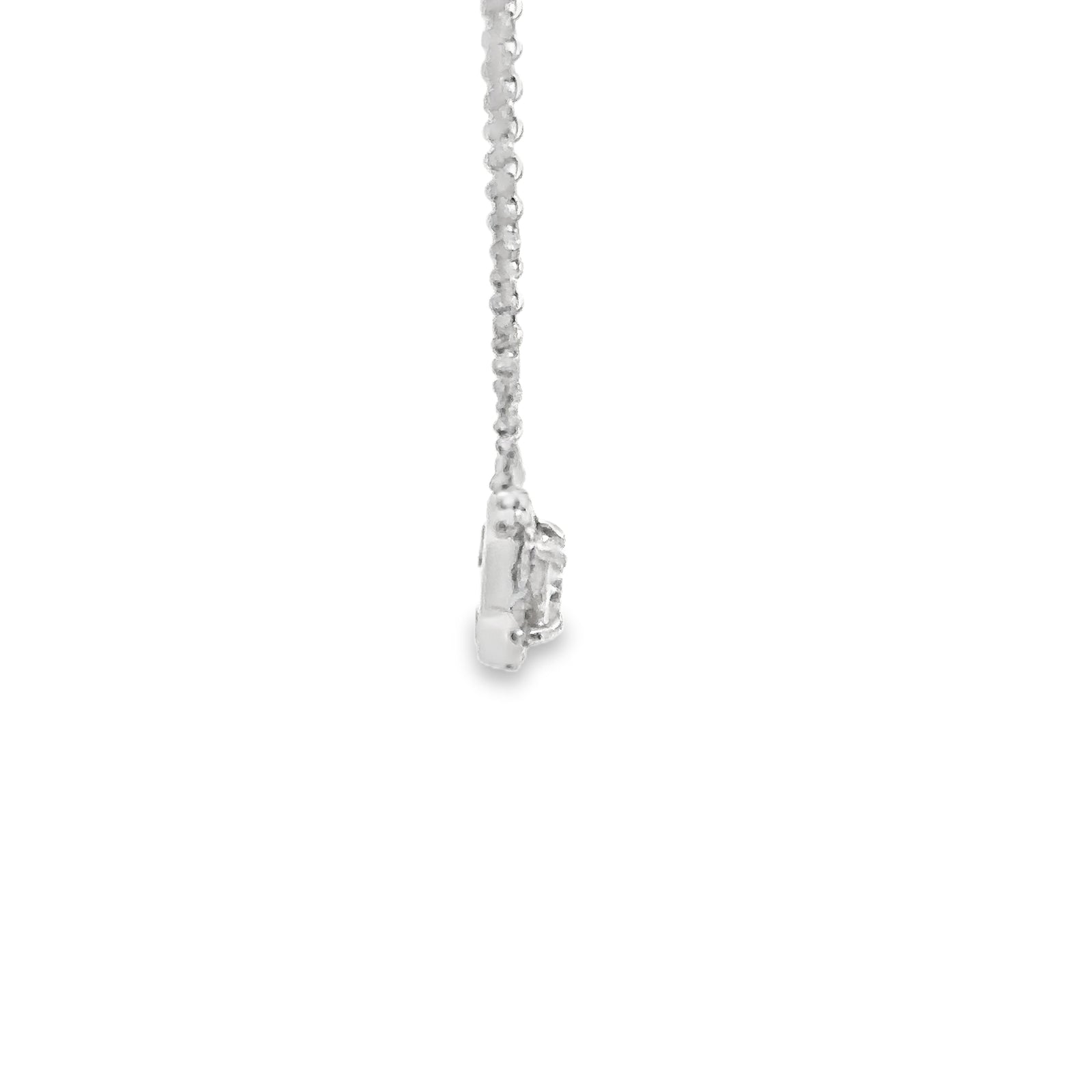 14k White Gold Diamond Pendant