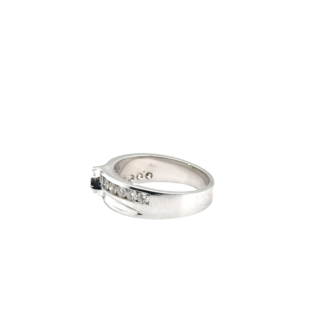 14k White Gold Diamond Semi Mount Ring