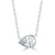 Pear Shape Bezel Set  Pendant Made In 14K White Gold