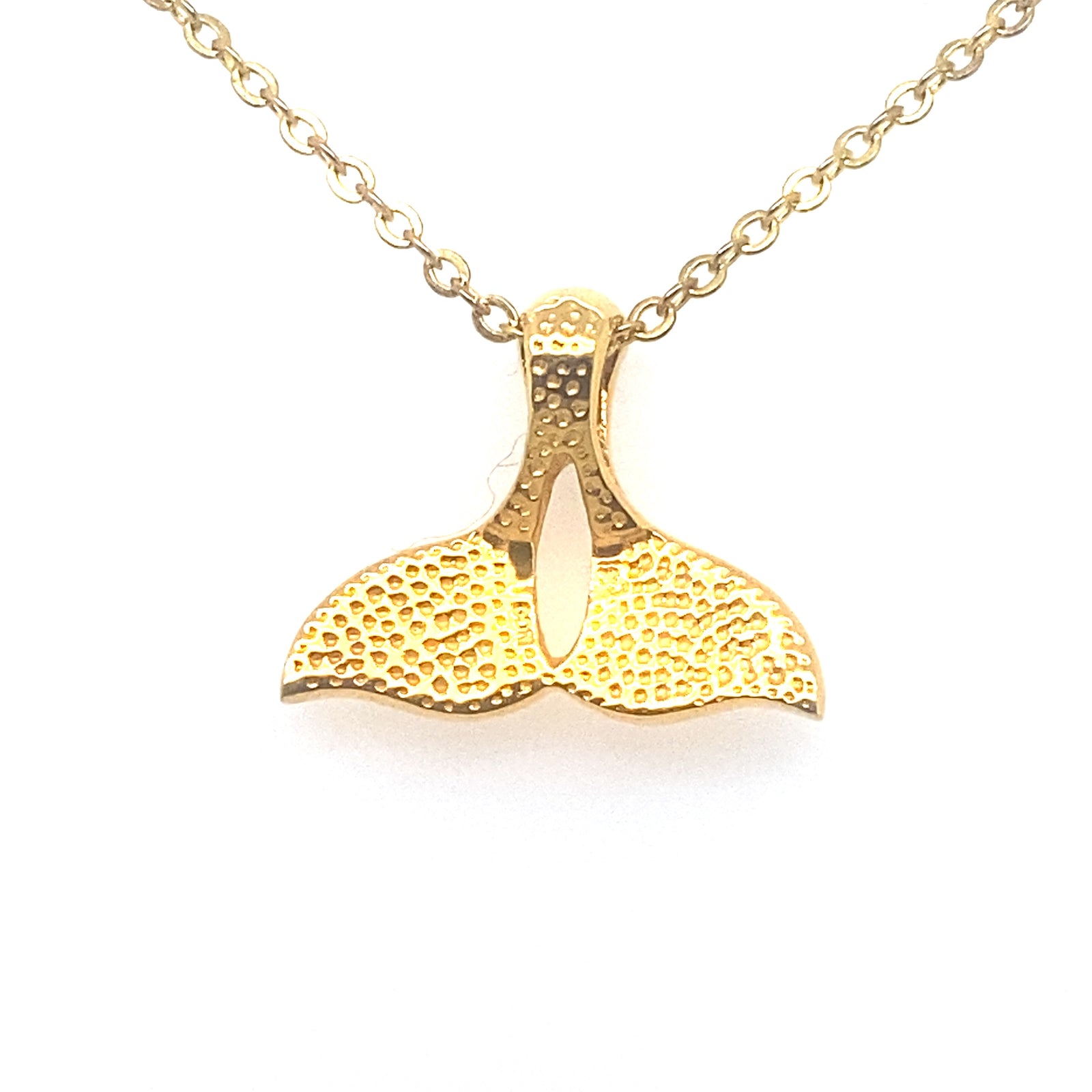 18k Yellow Gold Whale Tail Pendant with Natural Gold Nuggets and Alexandrite