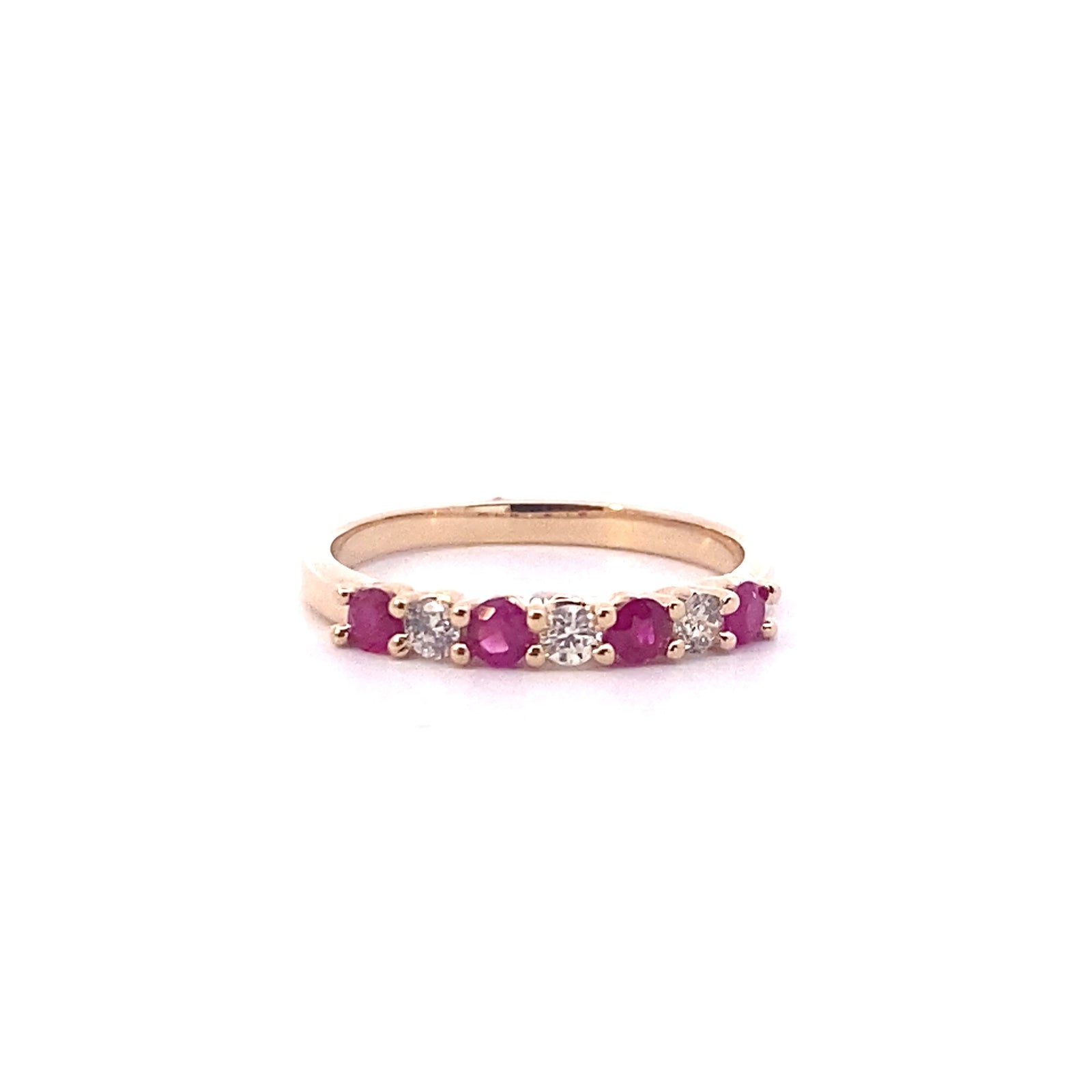 14k Yellow Gold Ruby and Diamond ring