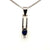 Elegant 14kt White Gold Sapphire Pendant