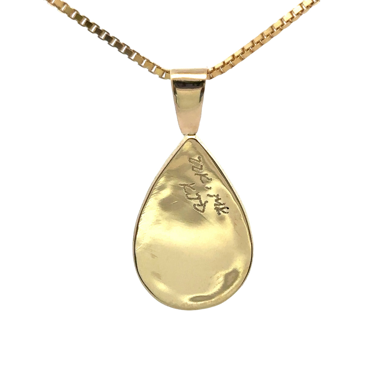 22k/14k Yellow Gold Opal Pendant