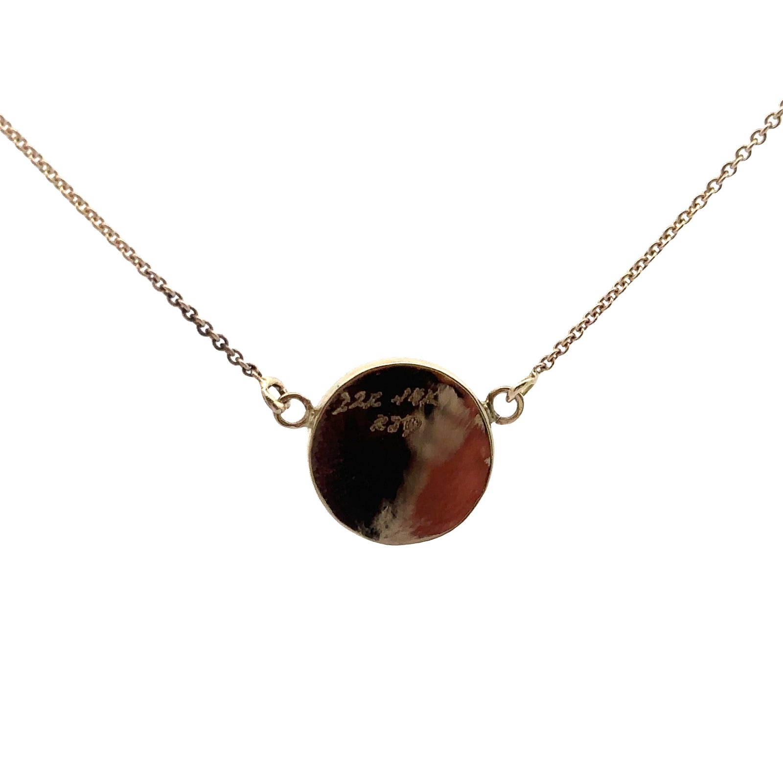 22k/14k Yellow Gold Opal Necklace