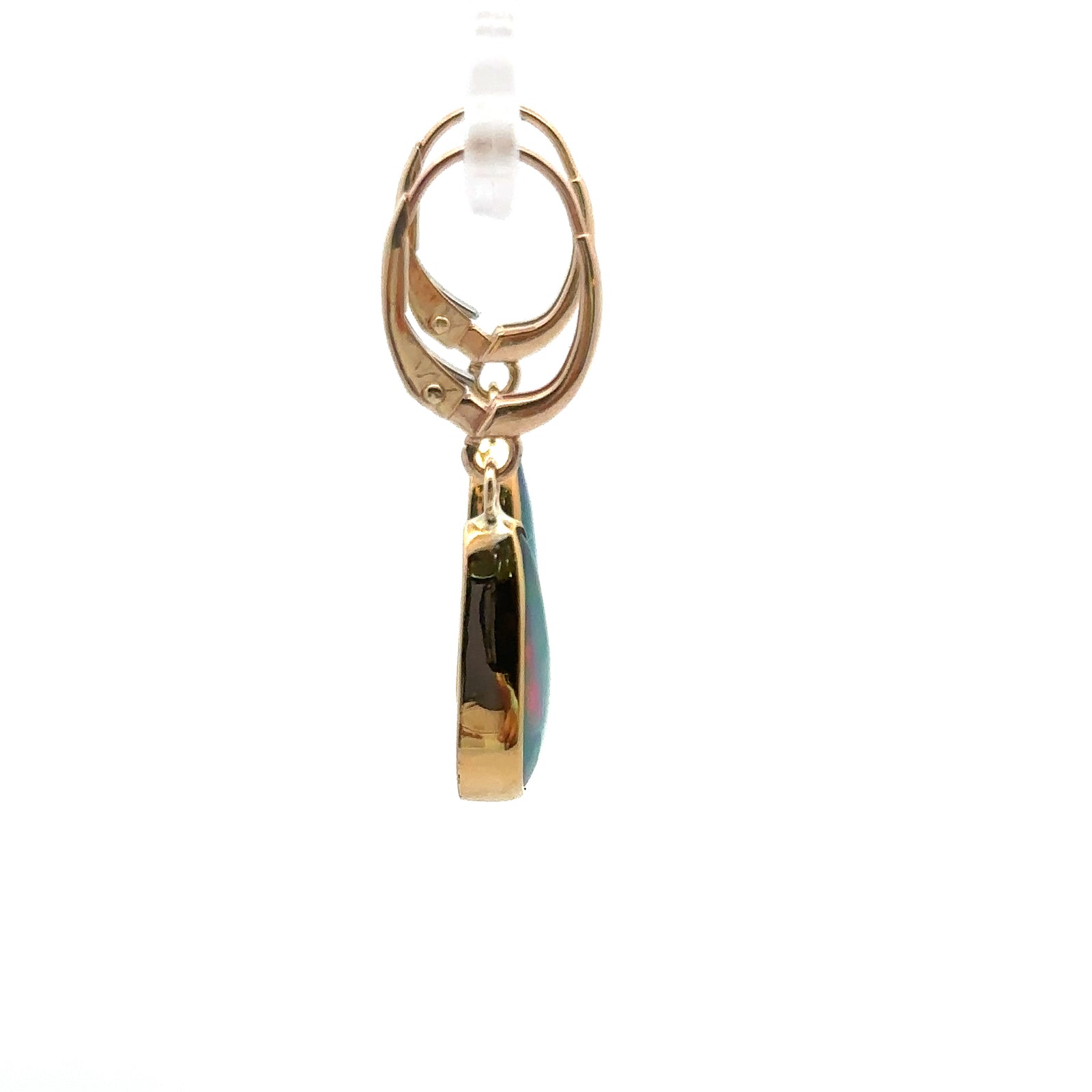 22k/14k Yellow Gold Opal Earrings
