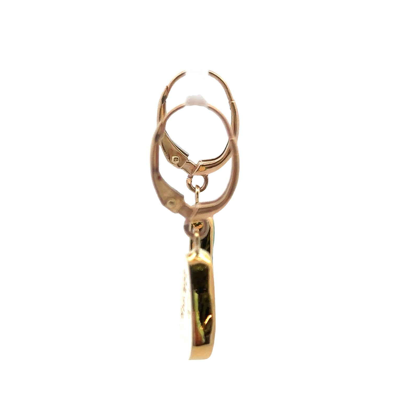 22k/14k Yellow Gold Opal Earrings