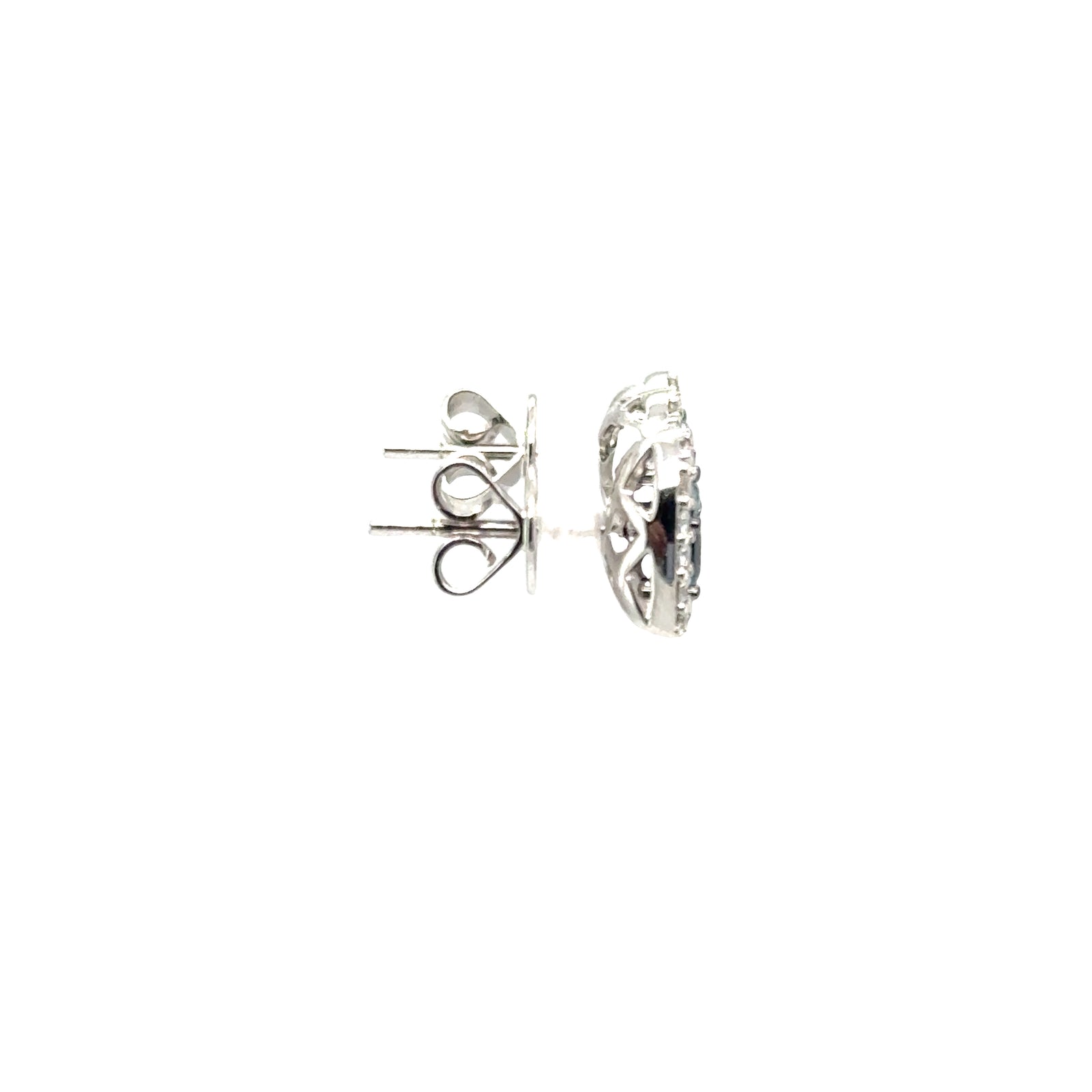 Platinum Natural Alexandrite and Diamond Earrings