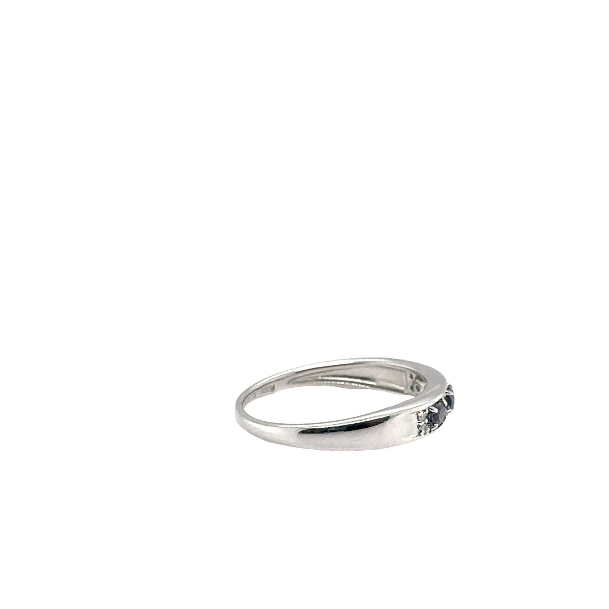 Platinum Ring with Alexandrites and Diamonds