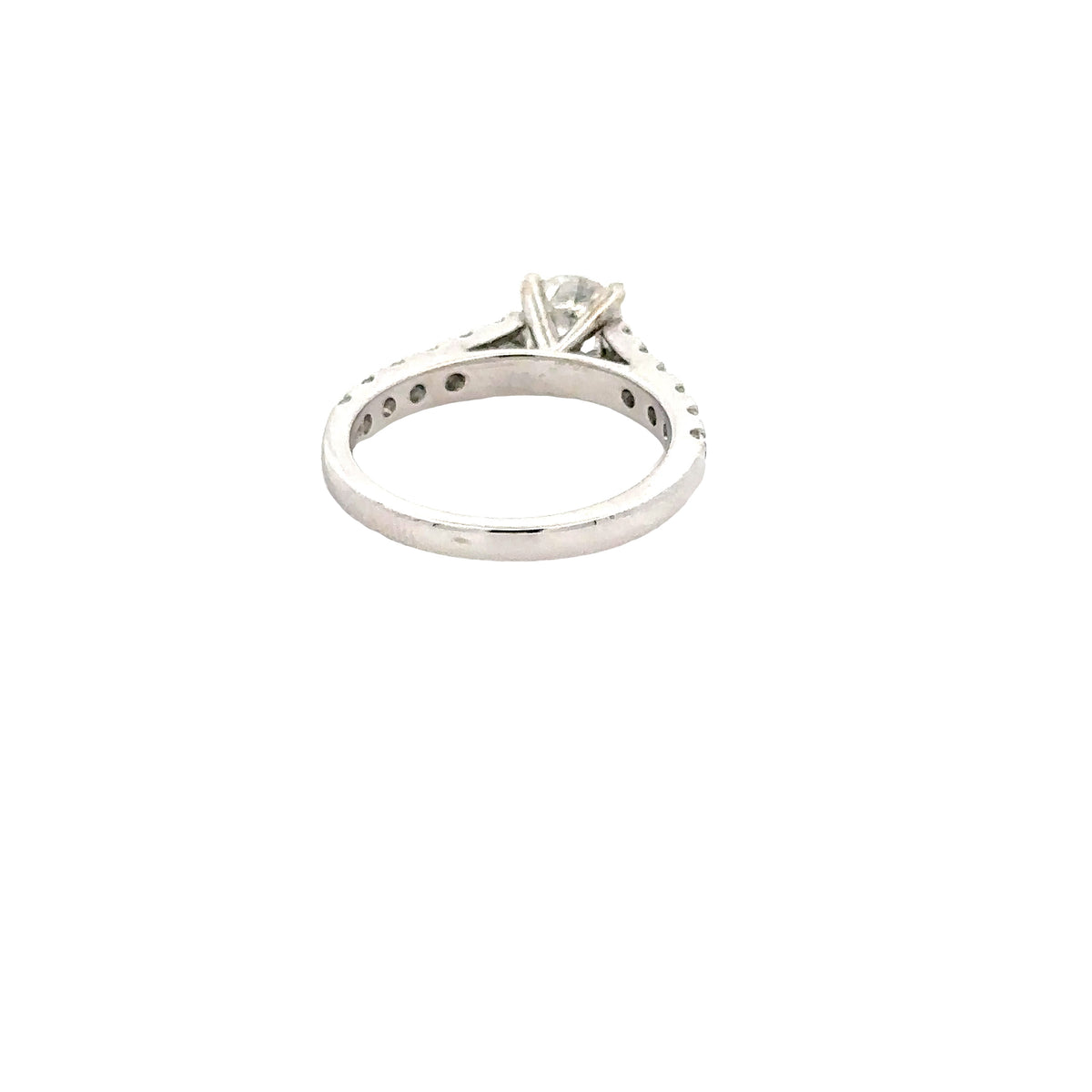 14k White Gold Diamond Engagement Ring