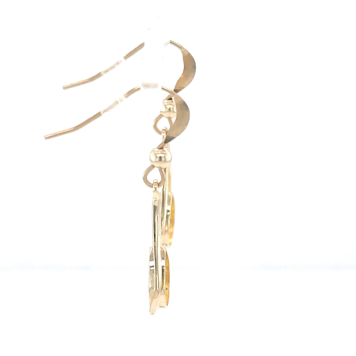 14k Yellow Gold Earrings with Natural Gold Nuggets