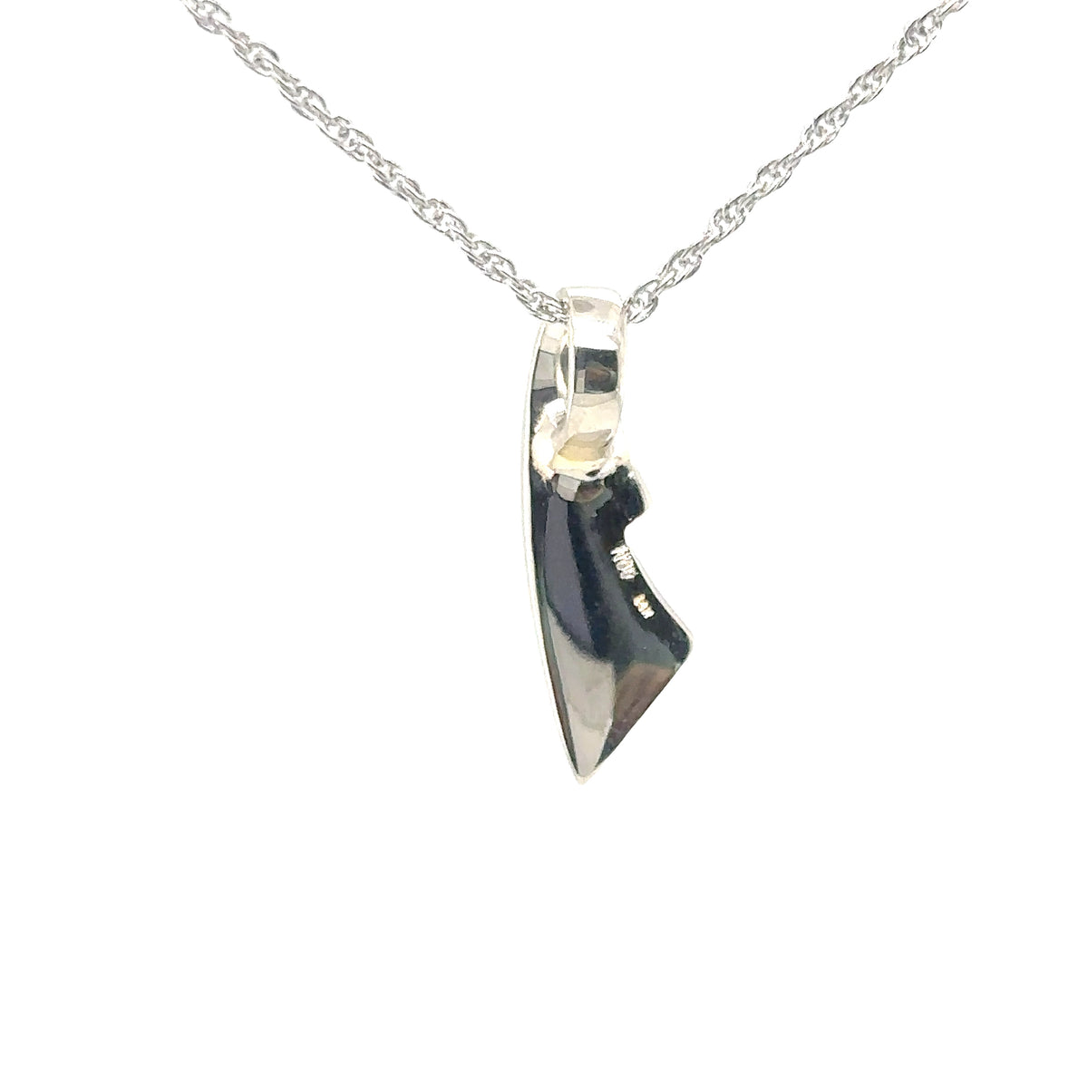 14k White Gold Pendant with Natural Gold Nuggets and Diamonds