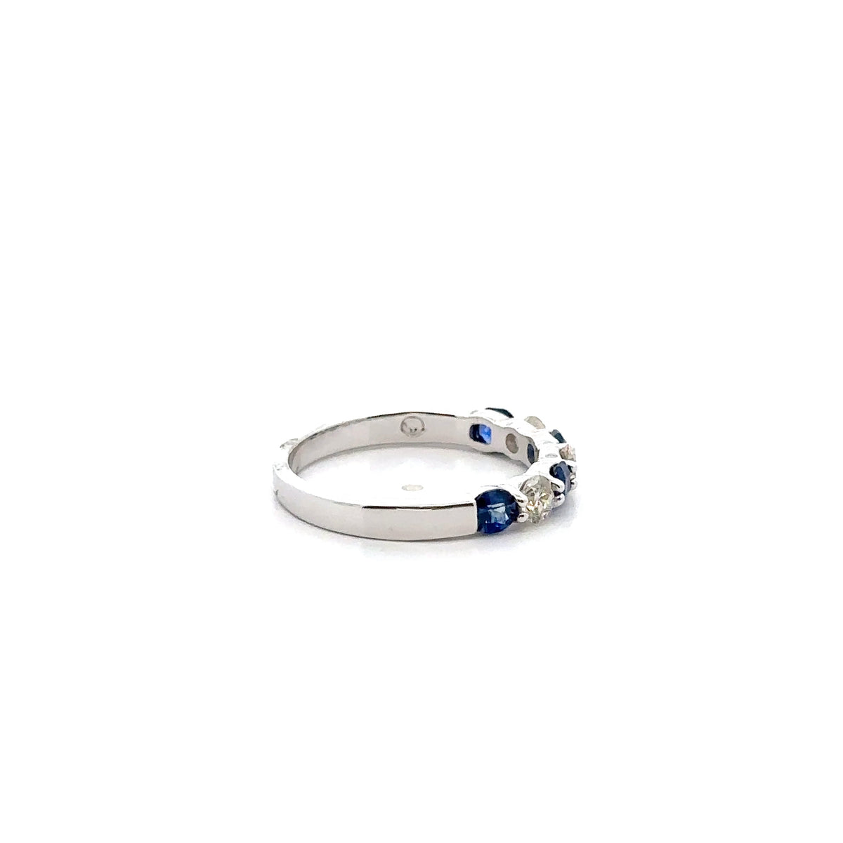 14k White Gold Sapphire and Diamond Ring