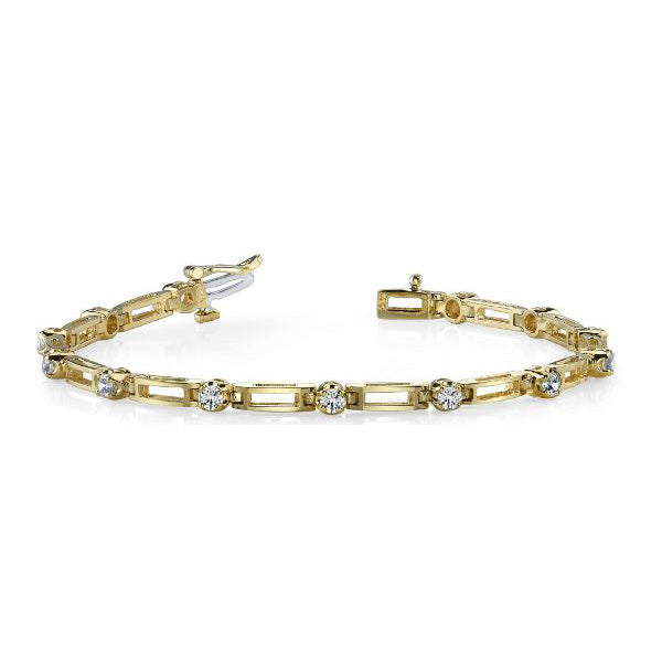 Yellow & White Gold Diamond Bracelet