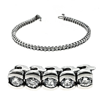 Tube Tennis Diamond Bracelet