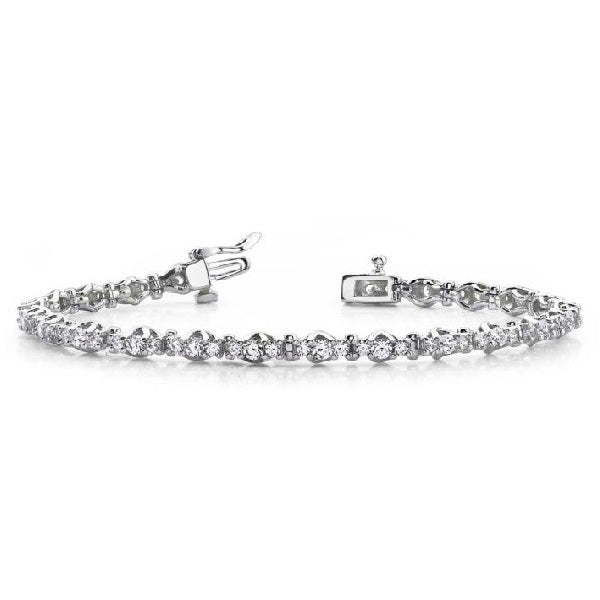 Three Stone Diamond Bracelet