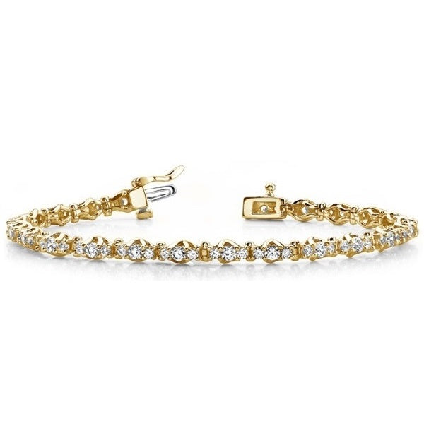 Three Stone Diamond Bracelet