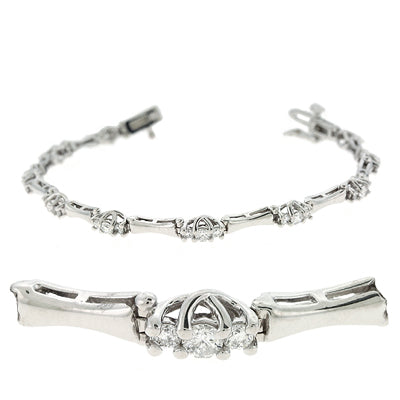 Three Stone Diamond Bracelet
