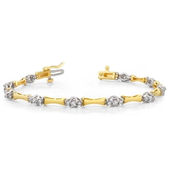 Three Stone Diamond Bracelet