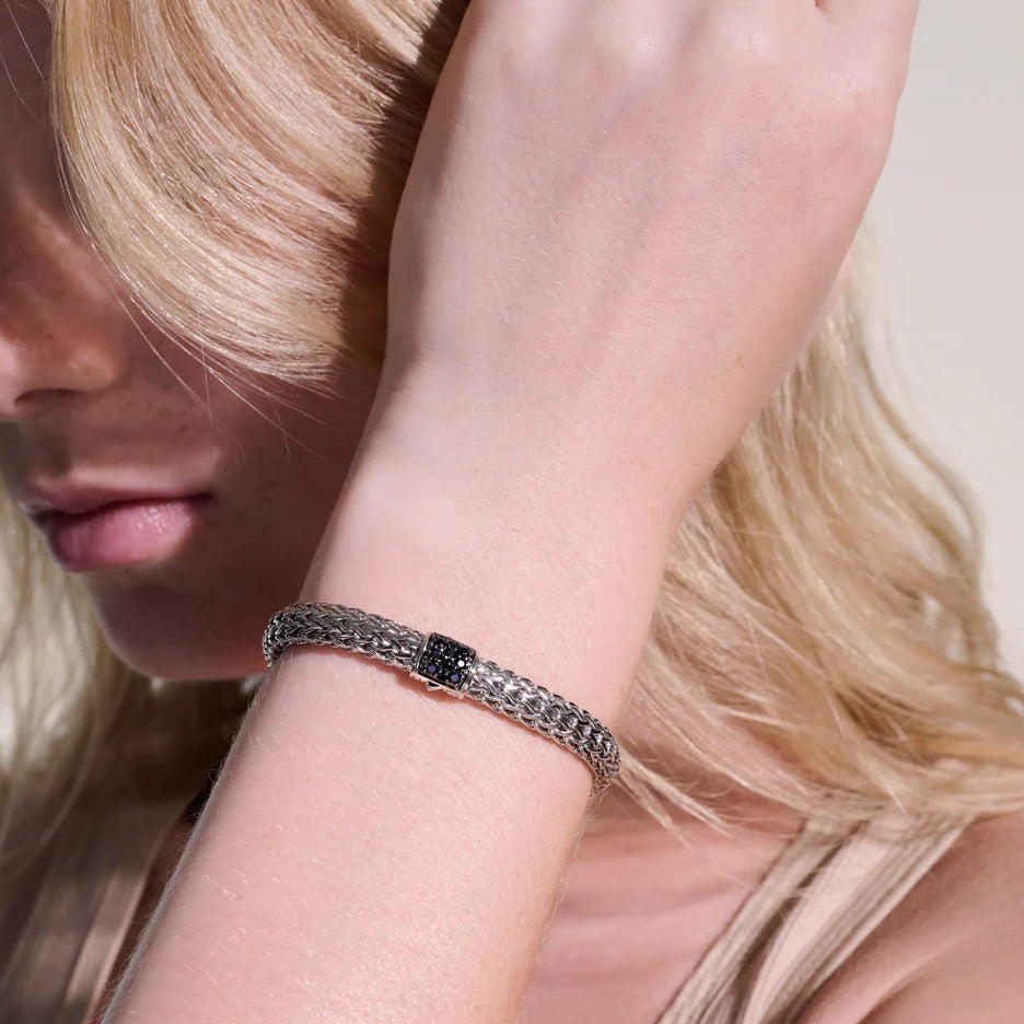 Icon Bracelet, Sterling Silver, Pavé, 6.5MM by John Hardy