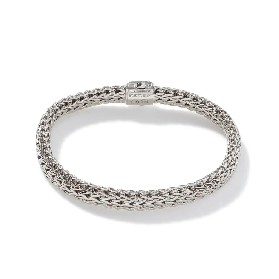 Icon Bracelet, Sterling Silver, Pavé, 6.5MM by John Hardy