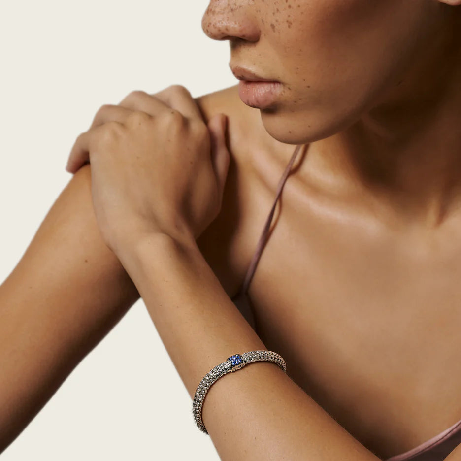 Icon Bracelet, Sterling Silver, Pavé, 6.5MM by John Hardy