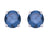 Blue Diamond Studs Made In 14K White Gold