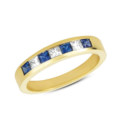 Sapphire &amp; Diamond Band