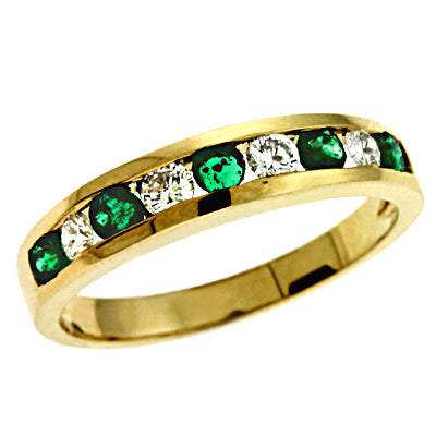 Emerald &amp; Diamond Ring