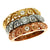 Rose & Yellow & White Gold Fashion Ring