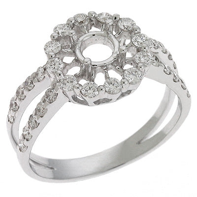 White Gold Semi Mouniting