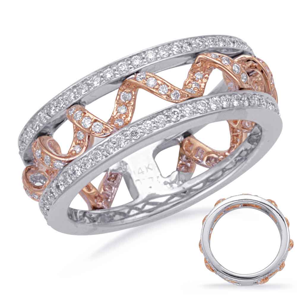 Rose & White Gold Fashion Ring