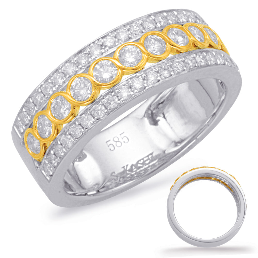 Yellow & White Diamond Fashion Ring