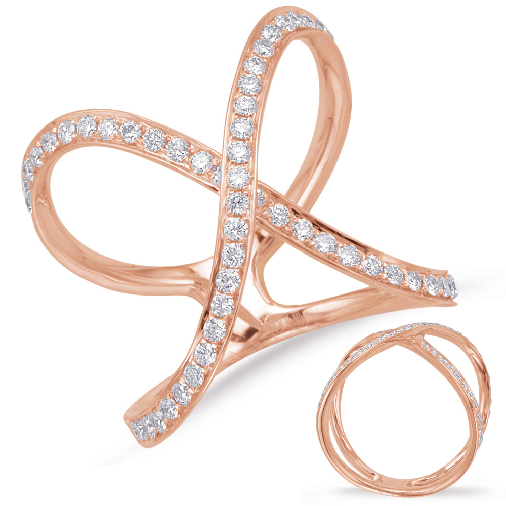 Rose Gold Diamond Fashion Ring