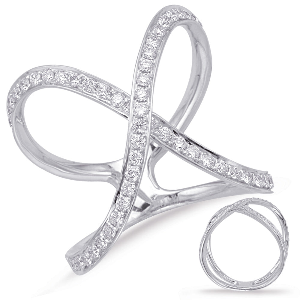 White Gold Diamond Fashion Ring