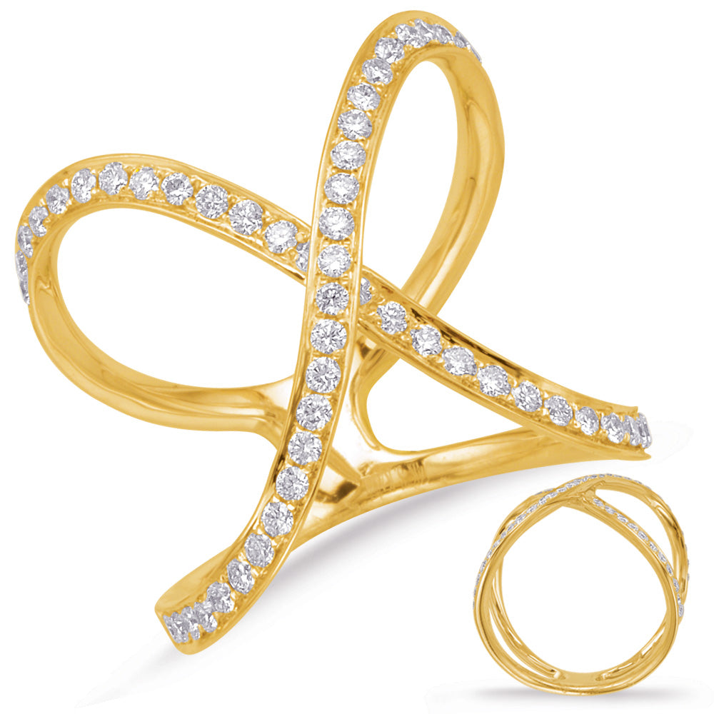Yellow Gold Diamond Fashion Ring