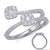 White Gold Diamond Fashion Ring