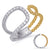 Yellow & White Gold Diamond Fashion Ring