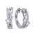 White Gold Diamond Earring