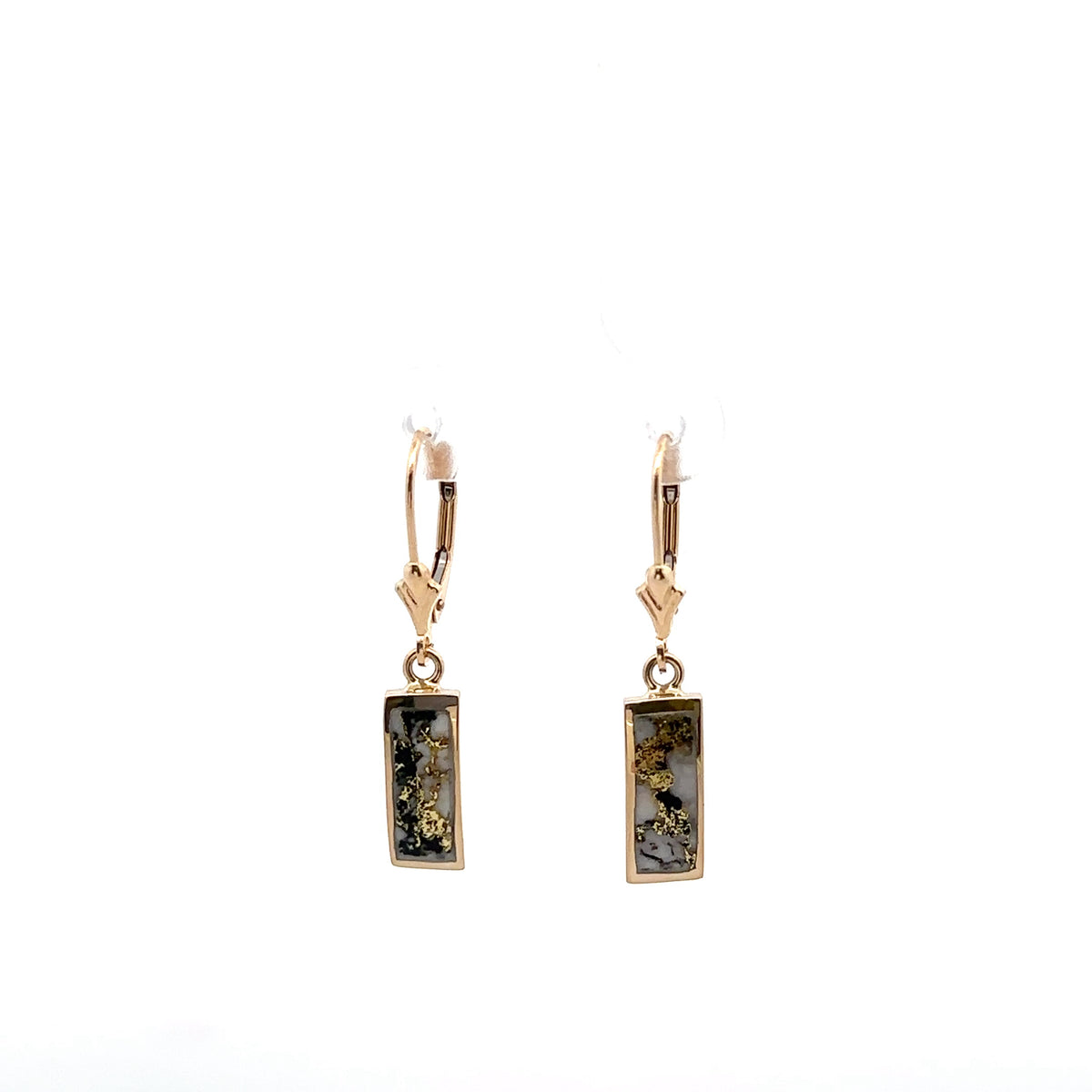 Natural Gold Quartz Earrings by Orocal
