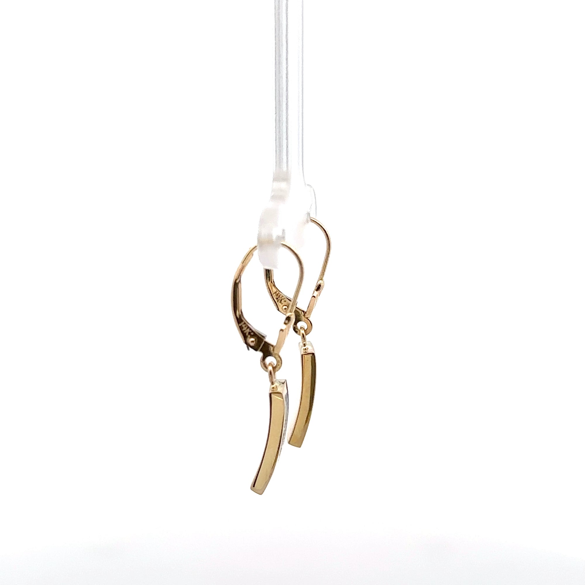 Natural Gold Quartz Earrings by Orocal