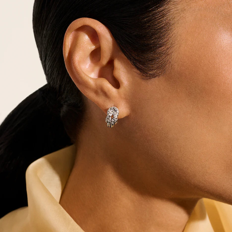 Love Knot Hoop Earring, Sterling Silver, 13MM by John Hardy