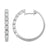 Diamond Hoops Made In 14K White Gold