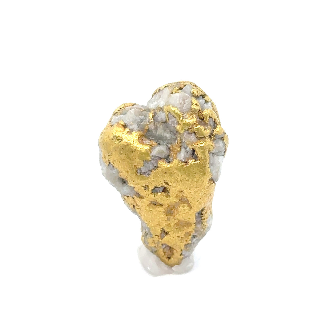 Australian Natural Gold Quartz and Nugget, 26.86 Grams